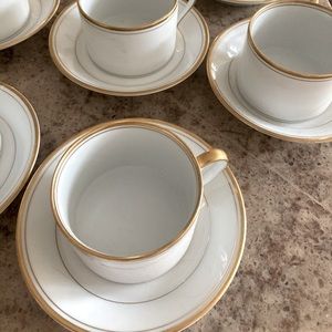 Fitz & Floyd Palais White w Gold Trim